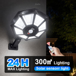 98000000LM Solar Lights Outdoor Street Light Motion Sensor Remote Control Outdoor Solar Lamp Spotlight for Wall Garden Courtyard