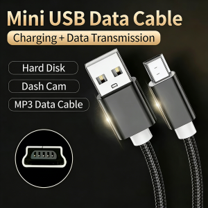 NNBILI USB A to Mini USB Cable Fast Data Charger Mini-USB Cable For MP3 MP4 Player Car DVR GPS Digital Camera HDD Mini USB 1M/2M