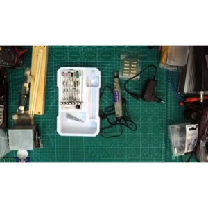 COD HILDA Bor Listrik Ukir Kayu full set Mini Rotary Drill Tool 3.2mm 18V 18000RPM - JD5202
