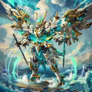 Đồ Chơi Lắp Ráp Mô Hình Robot Gundam Red Strange Tiger Motion Core Nazha Ao Bing Lu Bu Phi Tiger Blind Box Toy