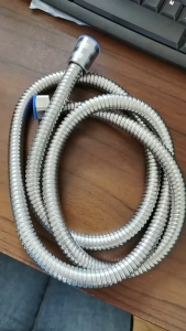 Shower Hose 304 Stainless Steel Flexible Encryption Explosionproof Extension Pipe Spring Tube 1.5M