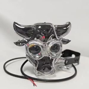 Motorcycle Mini Driving Light Spotlight 6 Colors Bull head Shape LED Headlight Universal 40W/Bulb With Switch Waterproof