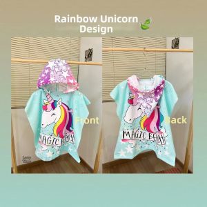 Cartoon Hooded Children Bathrobe