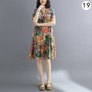Stylish Loose Slimming Cotton Linen Dress