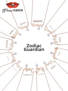 Zodiac Guardian Freshwater Pearl 925 Silver Necklace
