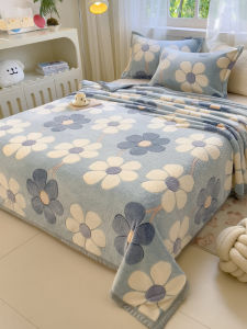 ผ้าห่มขนแกะฟูฟูสีมุกสีสันสดใสแบบใหม่ปี 2025 ผ้าห่มแบบเดี่ยวสำหรับฤดูใบไม้ร่วงและฤดูหนาว ผ้าห่มสำหรับนอนเดี่ยวในหอพักนักเรียน ผ้าห่มแบบเดี่ยว