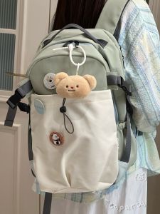 กระเป๋าเป้สะพายหลังเดินทางแบบลำลองสำหรับผู้หญิง ความจุขนาดใหญ่ กระเป๋าใส่หนังสือสำหรับนักเรียนมัธยมปลายและมัธยมต้น กระเป๋าสะพายไหล่แบบสองข้าง