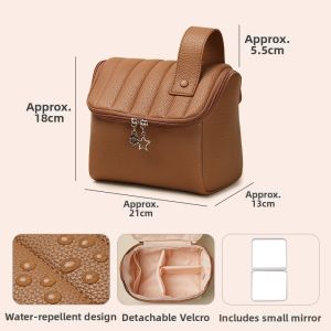 Large Capacity Standing Portable Makeup Bag With Organizer