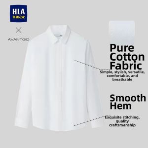HLA | Business Casual Pure Cotton Oxford Shirt