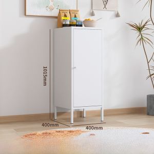 Large Capacity Balcony Storage Cabinet Iron Art Wall Proof Sun Protection Storage Cabinet Modern Simple Style