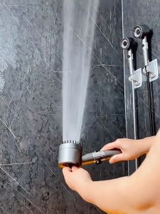 Homepeas® Shower Head 3 Modes High Pressure Water Saving One-Key Stop Water Massage with Filter Element