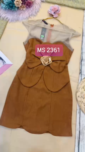 MYDU SHOP: MS 2361 ĐẦM HÌNH HOA HỒNG LỚN TRƯỚC NGỰC