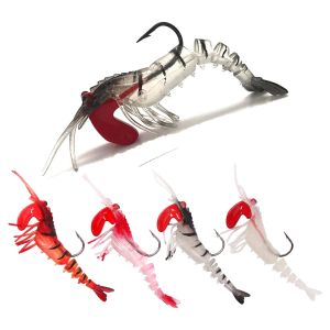 5 Cái/bộ Cứng Trước TPE Câu Cá Jig Mồi Sống Động Như Thật Tôm Tôm Mềm Swimbaits Cho Bass Sáng Tạo Thiết Kế Siêu Bền Đẹp