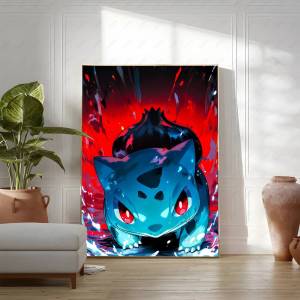 KAYOU | Pokemon Peripherals Charmander Pikachu Eevee Anime Canvas Painting Poster