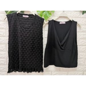 เสื้อให้นม *รุ่นใหม่แถมตัวใน*ผ้าลูกไม้ย่นเกาหลีใส่สบายไม่ต้องรีด มี2ชิ้น มีตัวในให้นมแบบแหวกด้านหน้าช่องกว้างสะดวก