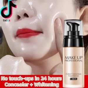 Liquid Foundation Makeup Foundation Full Coverage Waterproof Long Lasting Oil-control BB Cream Cosmetic 40ML For All Skin Type