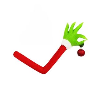 1/3pcs 2025 Green Fur Monster Arm Pendant Elf Christmas Decoration Grinch Doll Green Fur Monster Arm