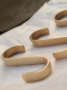 Bronze Nordic Luxury S Hook Flat Hook Single No Punching Clothes Rod Hook Golden Pure Bronze S Type Clothes Hook Home Decoration