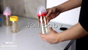 Jollibaby PPSU 5cm Wide Neck Feeding Baby Bottles: 160ml / 240ml Original Pigeon Nipple Replacement