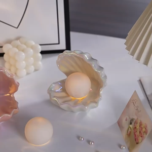 Lampu Malam Kreatif Kerang untuk Meja Tidur Kamar