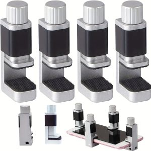 4pcs/1pc Phone Repair ClampsAdjustable CellPhone Screen Refurbish ToolsScreen Fastening Clamps Securing Clip Fixture Tools