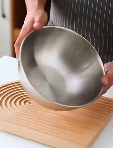 5 pcs 17cm-28cm Waskom Tebal Mixing Bowl Super Dalam baskom stainless 304 Mangkuk Pengaduk