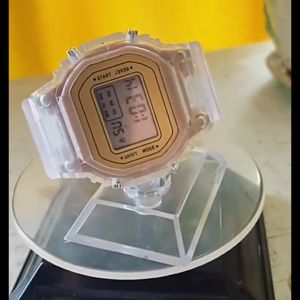 Gtb - Jam Tangan Rubber Digital Segi 5600 Transparan Murah Karet Sport Led Pria Wanita Jt032