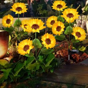 Solar sunflower light outdoor waterproof  christmas light  solar garden lights solar lamp