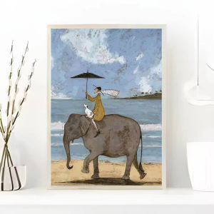 KAYOU | Oil Painting By Numbers Happy Couple Heartwarming Love & Dogon Canvas Art Wall Decor for Living Room Bedroom Gift Frameless