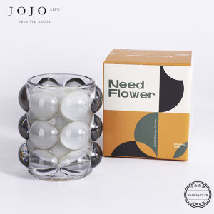Jojos L. Rogge Soy Wax Candle Wood Wick Aromatherapy Candle Bubble Cup Scented Candle for Home Decoration And Gift