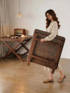 XIANGNANSONG | Foldable Square Dining Table Portable