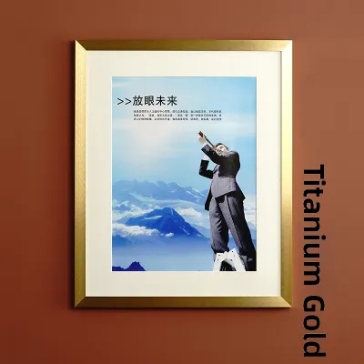 Shenjia | Simple Modern Aluminum Alloy Poster Photo Frame Wall Hanging Advertising A1 A2 60 90 Matting Edge Display Picture Frame