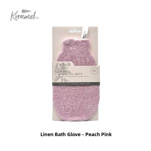 KRRAMEL | Natural Linen Exfoliating Sponge for Women Back Gentle on Skin