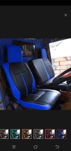 sarung jok dutro/Rino/Dyna dump truck.satu set kiri kanan .full busa