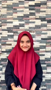 jilbab merah putih kemerdekaan hut RI voal motif segiempat Krudung Kemerdekaan merah putih