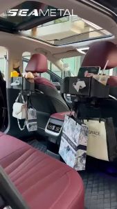 SEAMETAL Car Seat Back Storage Box Multifunctional Tissue Box Car Cup Holder Car Seat Hanging Storage Organizer