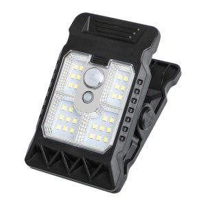 New Upgraded Solar Clip Light Outdoor Courtyard Lamp Camping Garden 3 Lighting  Intelligent Sensing Solar Wall Lamp