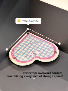 Corner Desktop Organizer Tray Entryway Home Decor Jewelry Watch Ring Necklace Display Stand Storage Rack Lazy Student H1253