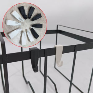 Plastic Grid Wall Hook Pegboard Hook Organizer Hanging Hooks For Wire Mesh Display Rack Storage Accessories Black White Optional