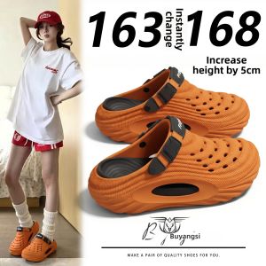 BUYANGSI | Thick Sole Height Increasing Breathable Shoes 2026 Trendy Soft EVA Summer Slippers