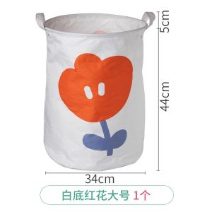 Dirty Clothes Basket For Home Wall-Mounted Satchel Floor Clothes Storage Basket Good-looking Large Capacity Stuffed Toy Storage Bucket