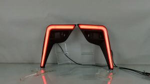 SNCN 2PCS Car LED Rear Bumper Lamps For Perodua Ativa 2020 2021 2022 Fog Lamps Brake Turn Signal Reflector Indicators Taillights