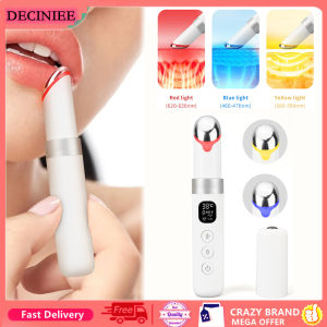 DECINIEE EMS Electric Eye Massager Eye Skin Lift Anti Age Wrinkle Skin Care Tool Vibration 45℃ Hot Massage Relax Eyes Photo Therapy