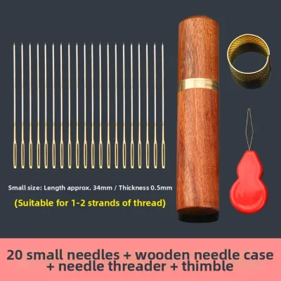 Household Embroidery Needles Large Hole Handmade Stitching Needles for Cross Stitching Flower Embroidery Metal Craft Tools
