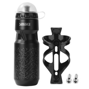 Heavy-Duty Bike Bottle Mount Holder for Mountain Bikes with 750mL Water Bottle Secure Cycling Accessory