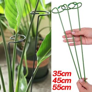 【Hibeautylife】5pcs Metal Single Stem Plant Shrub Holder Garden Support Stake Ring Rose Flowers Vegetables Vine Home Gardening Tool