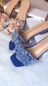 Sepatu Sendal Payet Wanita Trully/Sepatu Hak Tinggi 3 cm