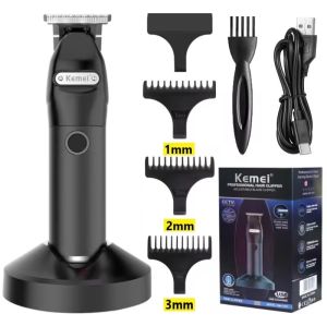 Kemei KM-1753 tóc chuyên nghiệp Clipper cho nam giới Tóc điện thợ cắt tóc tông đơ cắt tóc Râu Cắt Tóc Dao Cạo không dây có thể sạc lại