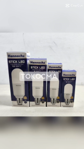 Hannochs Lampu Bohlam LED Bulb Stick 9w 9watt Cahaya Putih Kuning