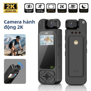 Camera Thể Thao Mini WiFi 2K Máy Ghi Video Kỹ Thuật Số Cầm Tay Máy Quay Video Hồng Ngoại 13 Inch BodyCam Của Cảnh Sát Với Độ Phân Giải Full-HD 1080P